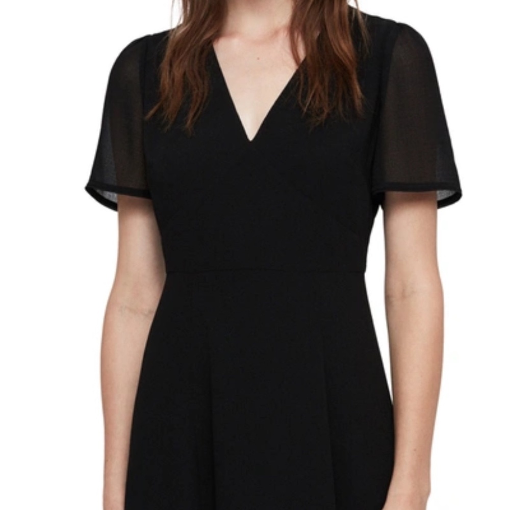 Express black fit flare short dress -  XS